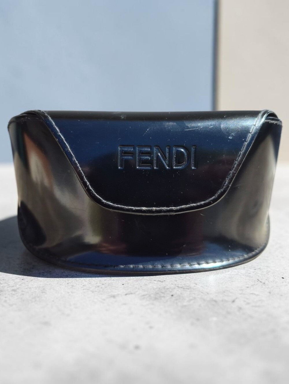 Fendi Glossy Black Sunglasses Case